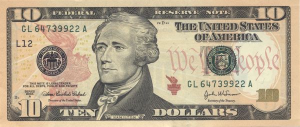Alexander Hamilton $10 bill