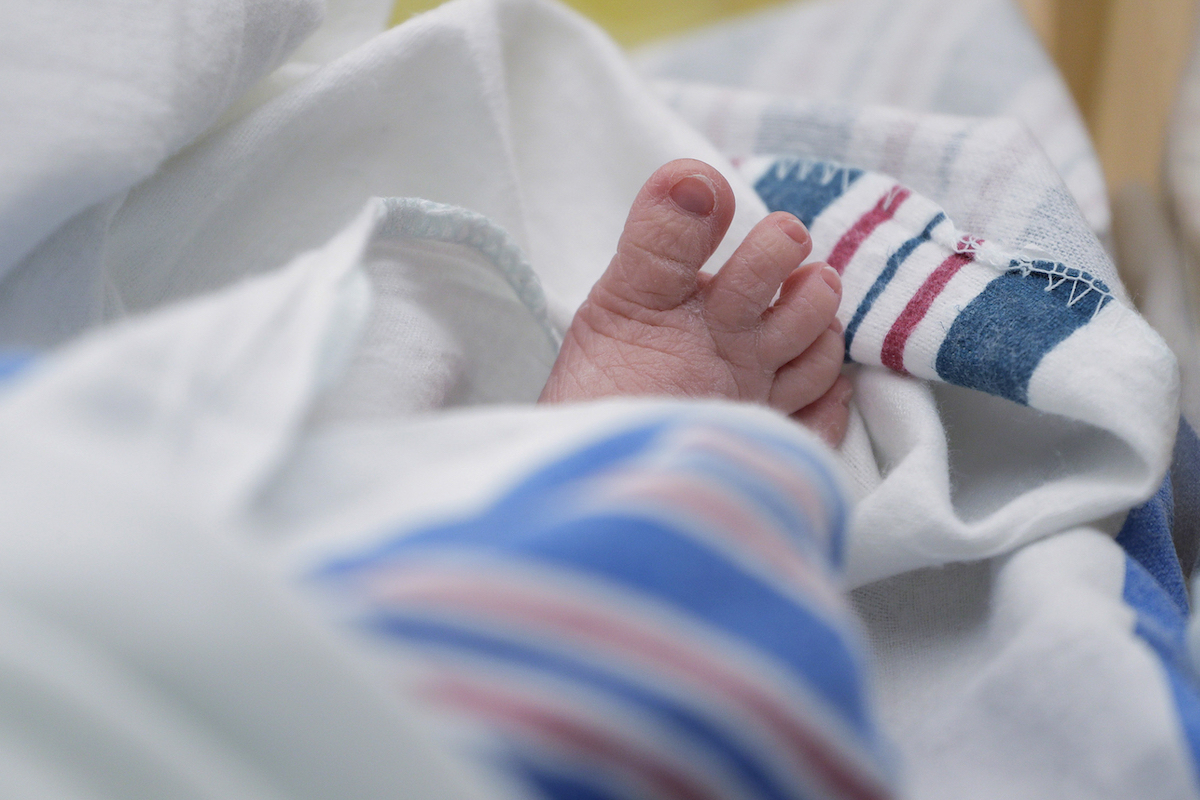 Baby foot in McAllen, Texas, 7-29-2020