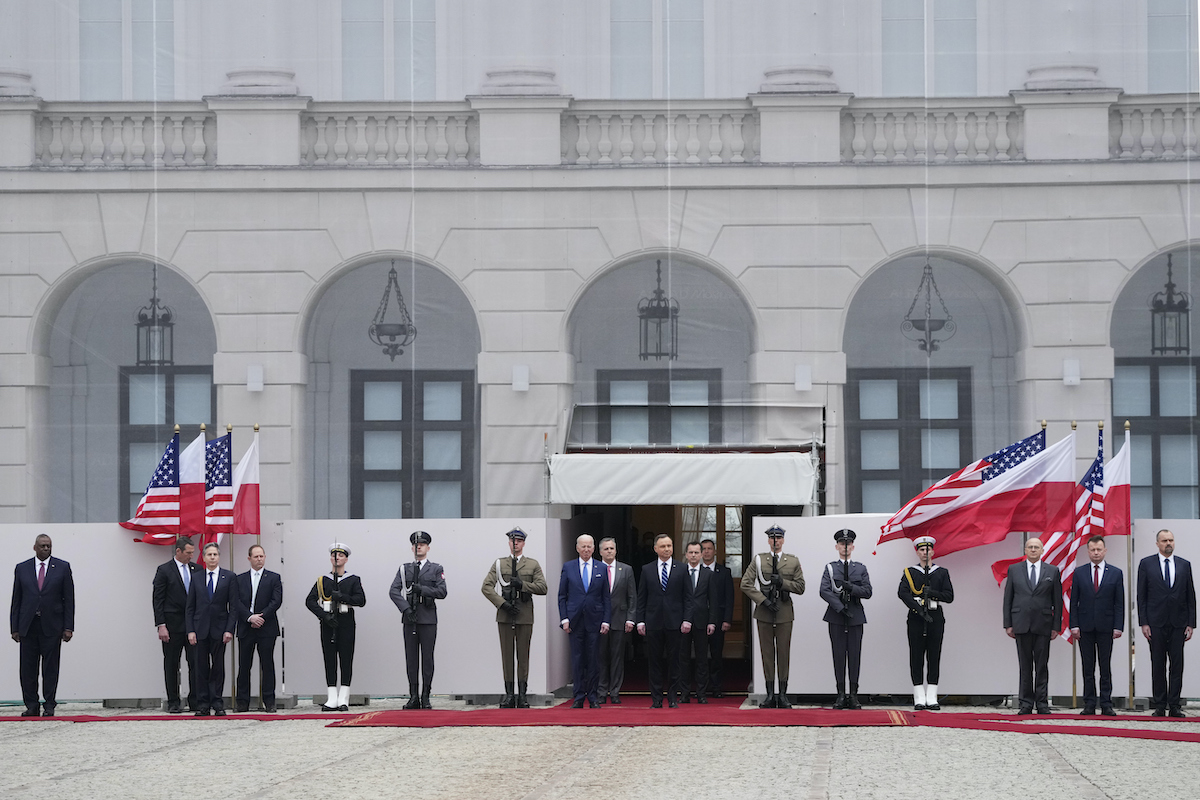Biden at Poland's Presidential Palace