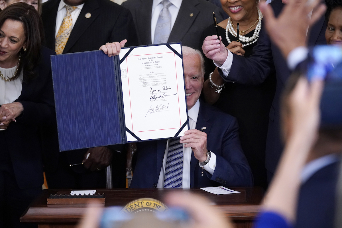 Biden Juneteenth signing
