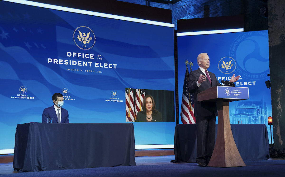 Biden Buttigieg Transportation Announcememt 12/2020