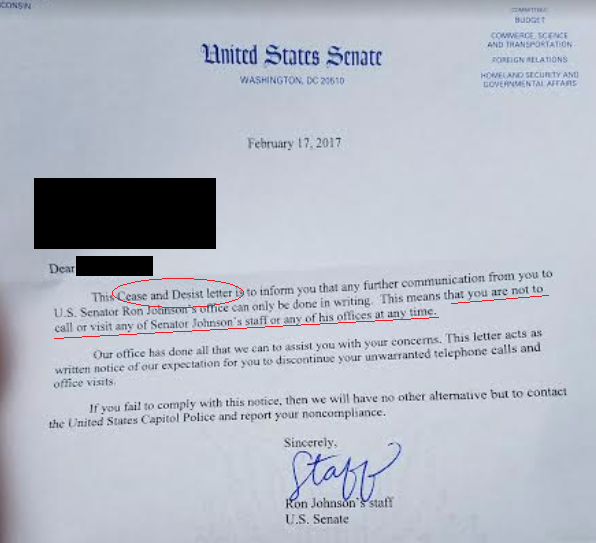 Cease desist letter