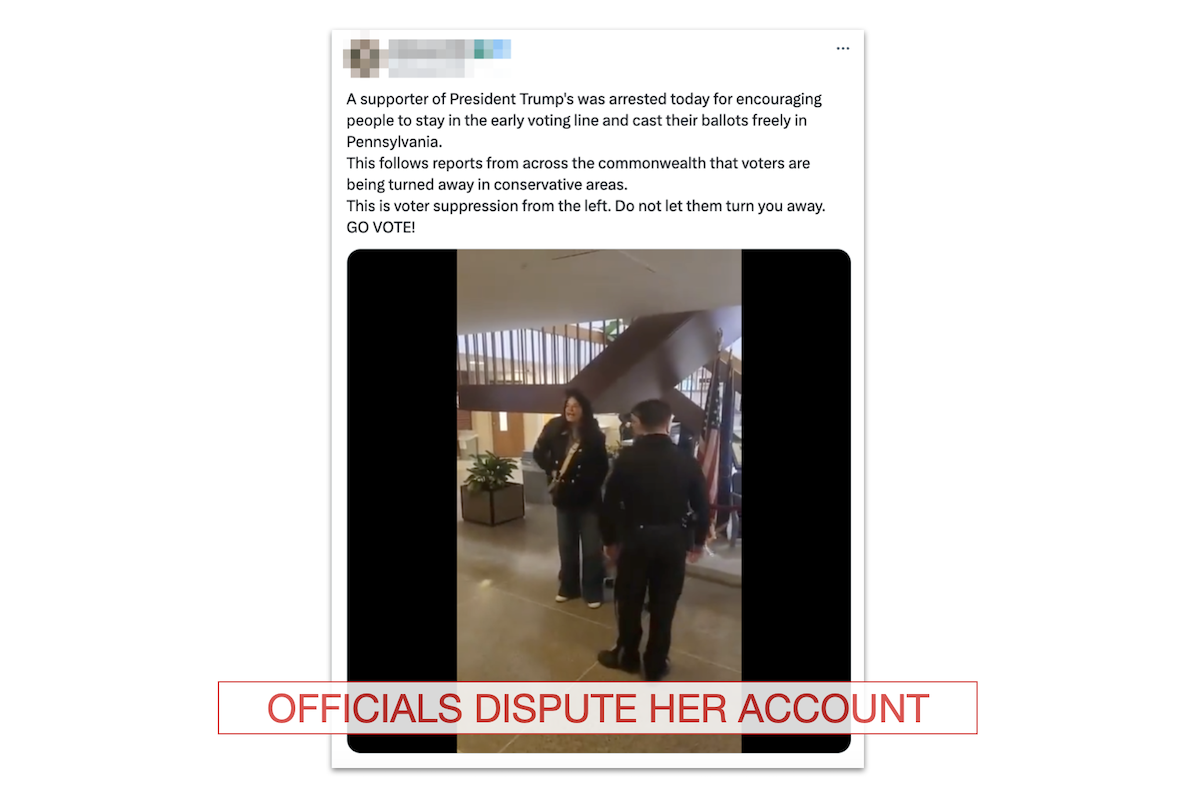 Claim about Val Biancaniello arrest, 10-31-2024