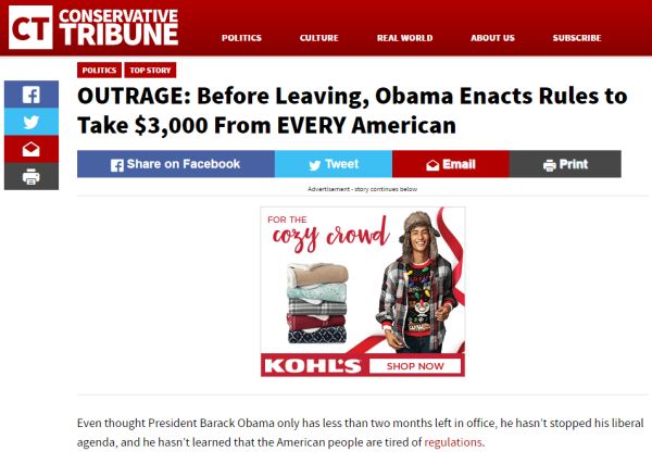 Conservative Tribune screenshot