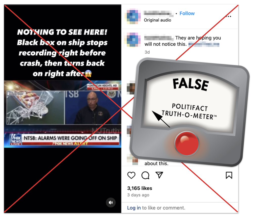 Dali black box recording claim edited screenshot