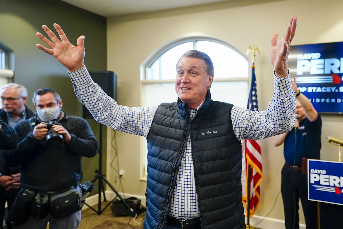 David Perdue campaigning 022222 AP