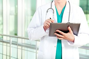 Doctor with iPad