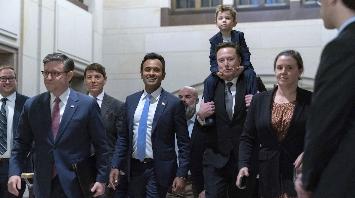 Elon Musk and Vivek Ramaswamy at the Capitol 12-04-2024