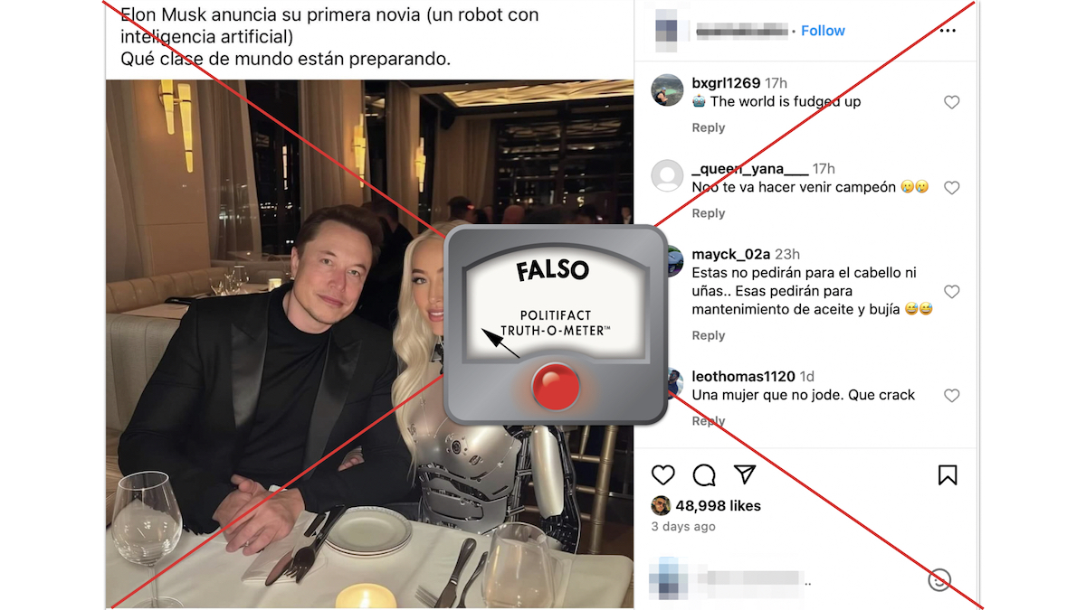 Grafico de robot falso 'novia' de Elon Musk 08/24