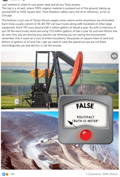 False lithium mine photo