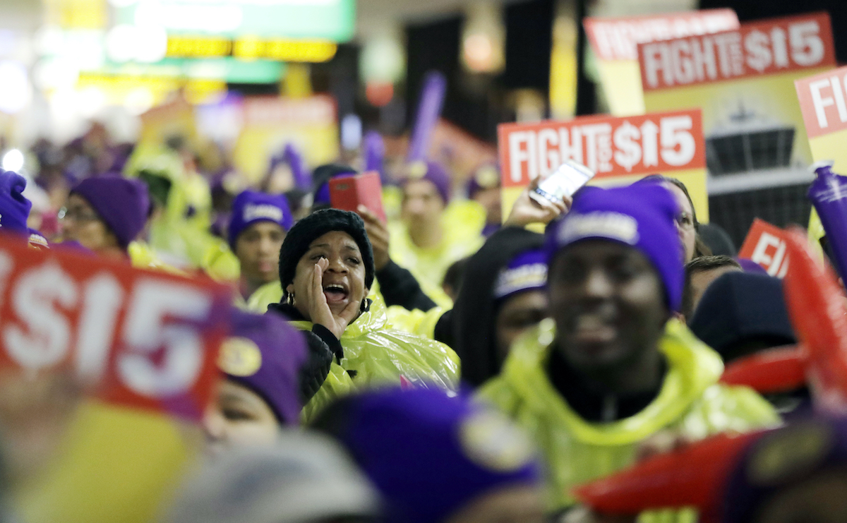Newark fight for $15 minimum wage rally 11-29-2016