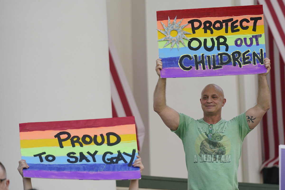 Florida Capitol gay rights demonstration March 7, 2022