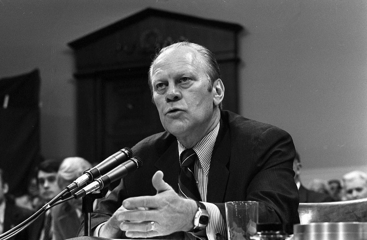 Gerald Ford testifies 1974