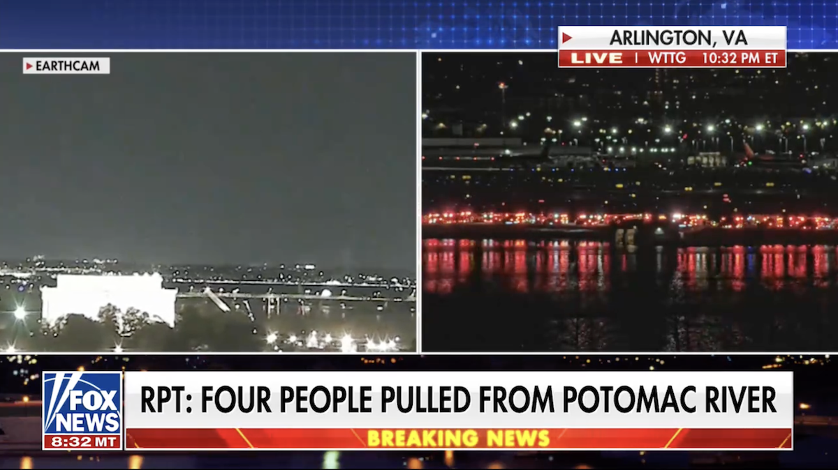Fox News chyron screenshot at 1032 pm ET 01-29-2025