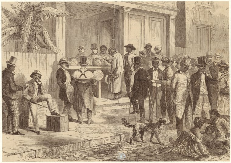 Freedmen voting