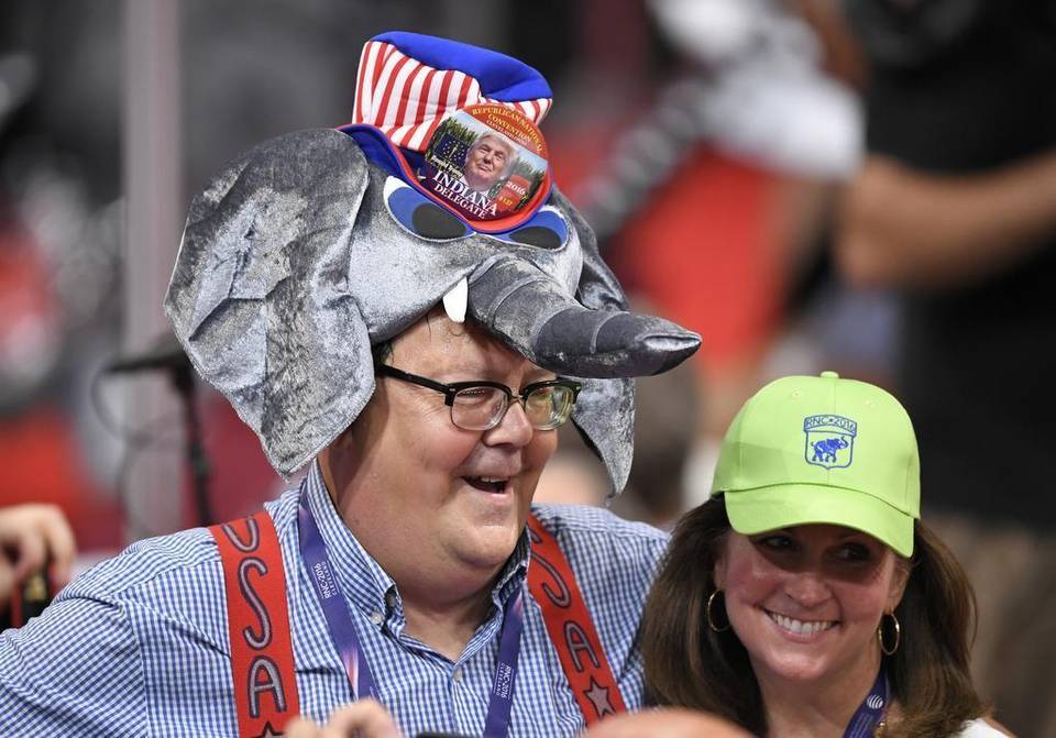 A scene from the Republican National Convention