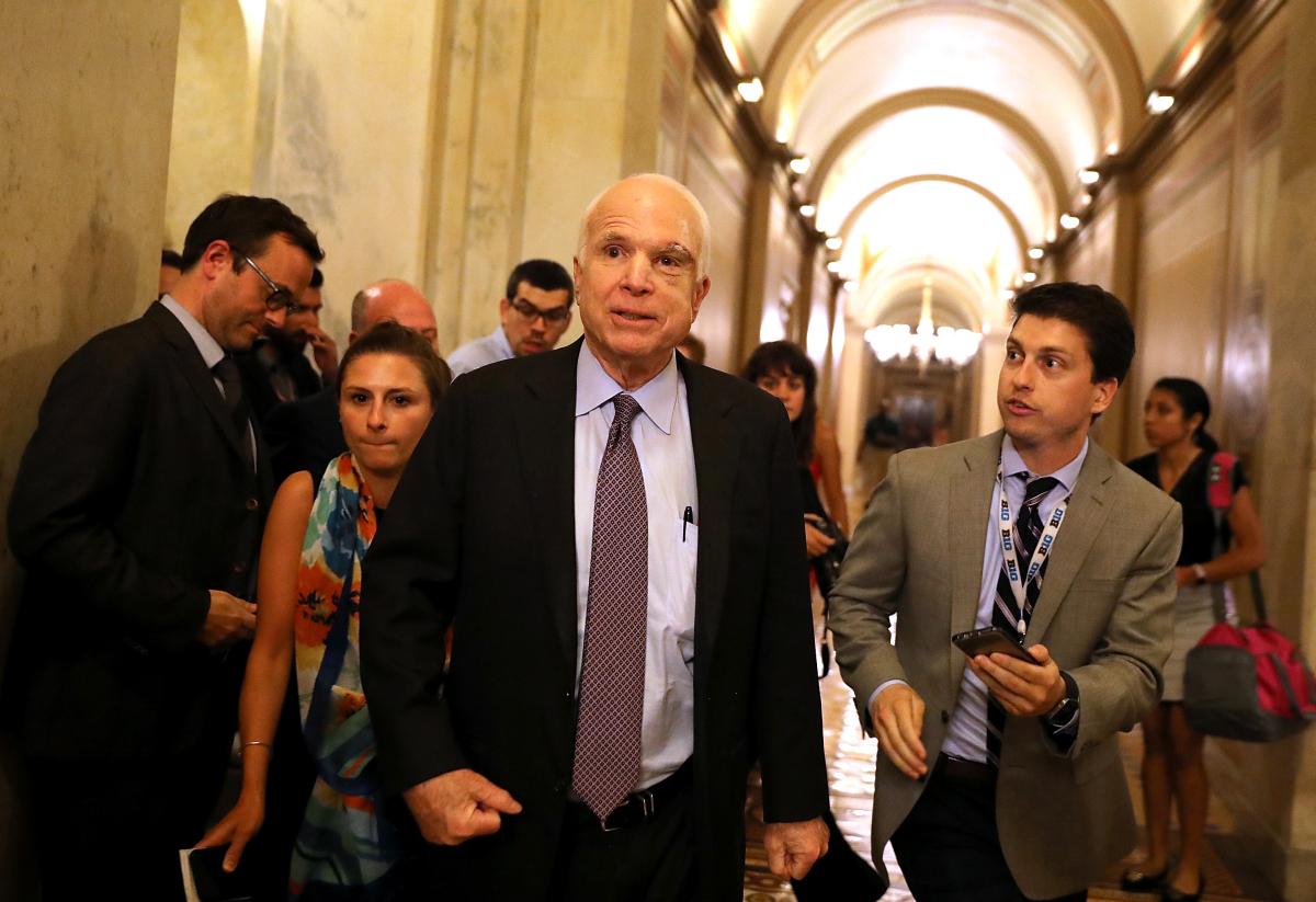 McCain after voting down skinny repeal