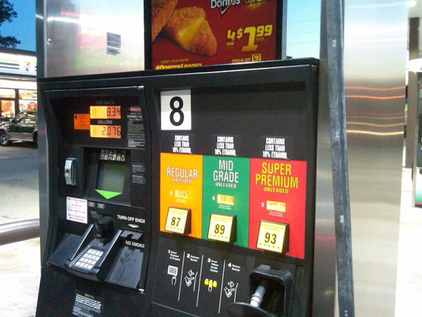Gas pump stock photo