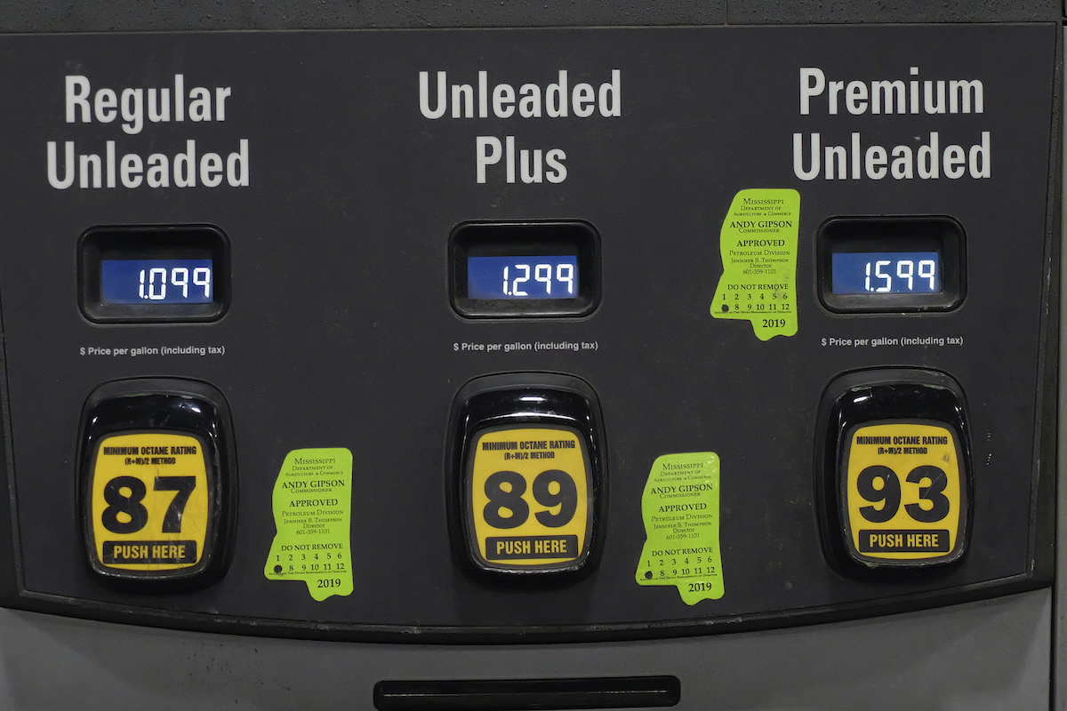 Gas pump prices
