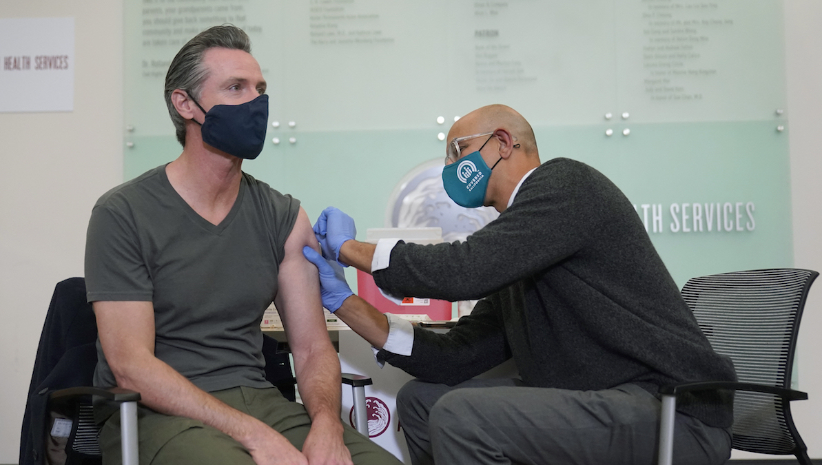 Gavin Newsom booster shot