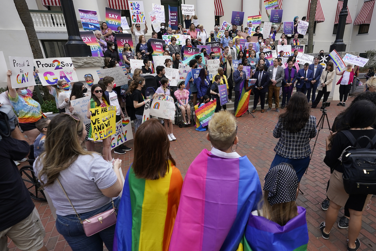 HB 1557 protest on March 7