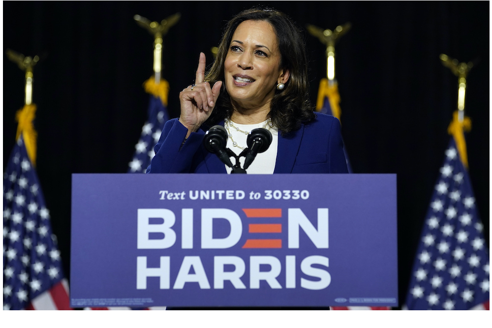 Harris Biden announce