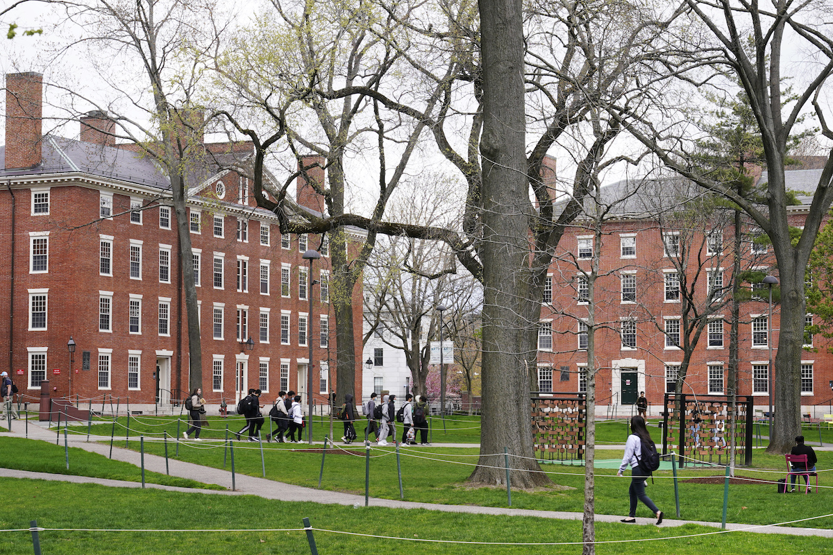 Harvard University campus photo April 2022