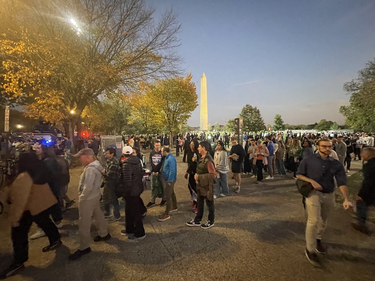 Attendees for Harris Ellipse speech, 10-29-2024