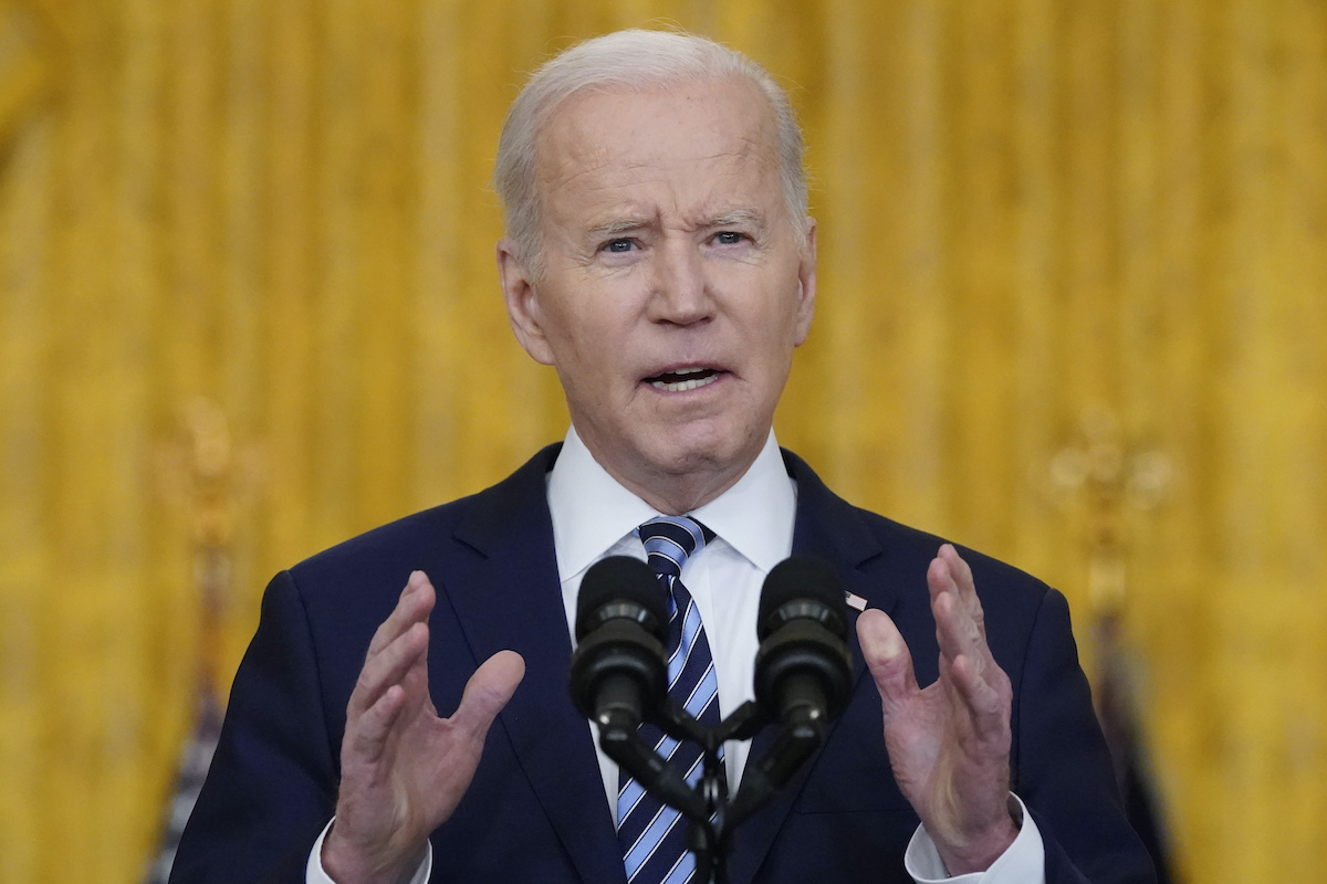 Joe Biden White House 022422 AP
