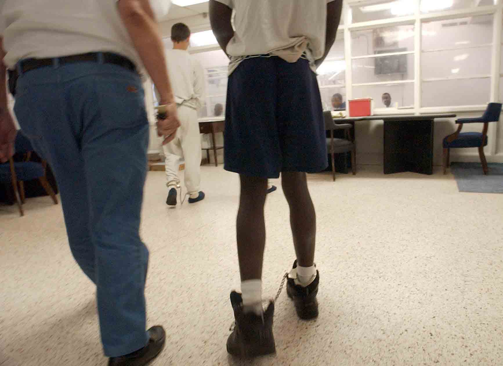 Juvenile Detention center with teens