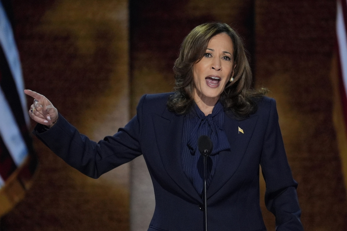 Kamala Harris speaks at the 2024 DNC, 8-22-2024