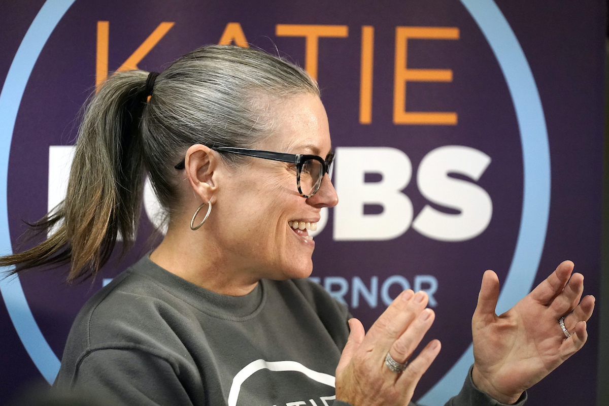 Katie Hobbs at campaign event in Peoria Arizona 11-7-22