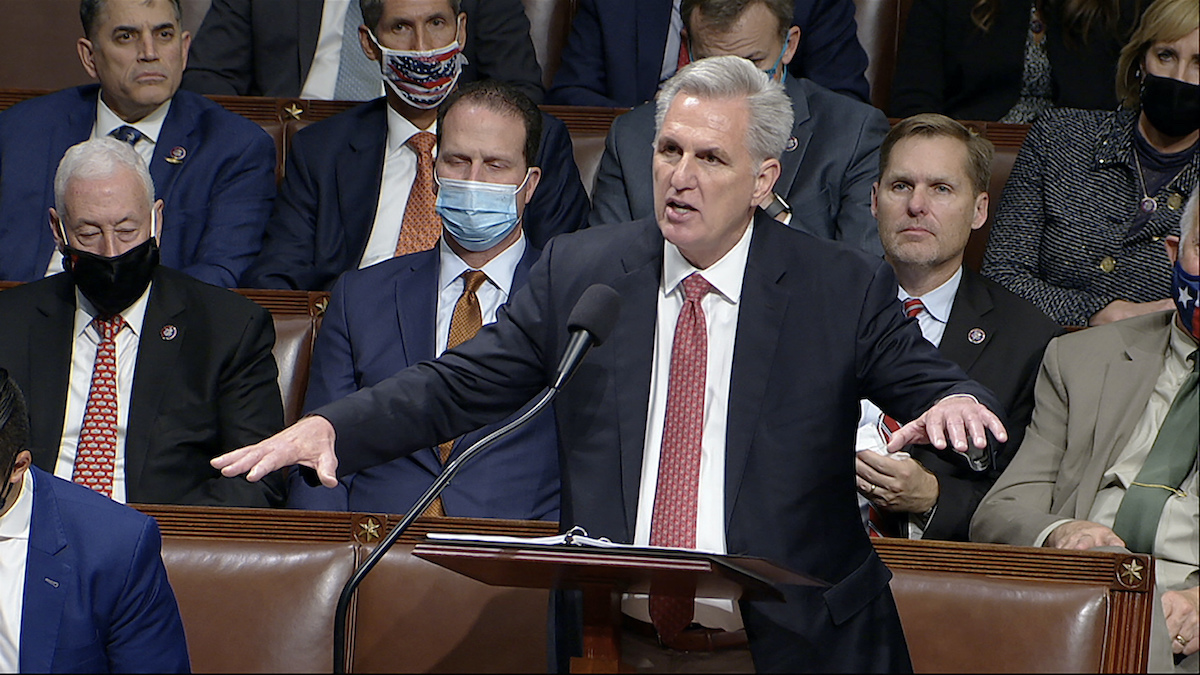 Kevin McCarthy hands out long speech 11-18-21