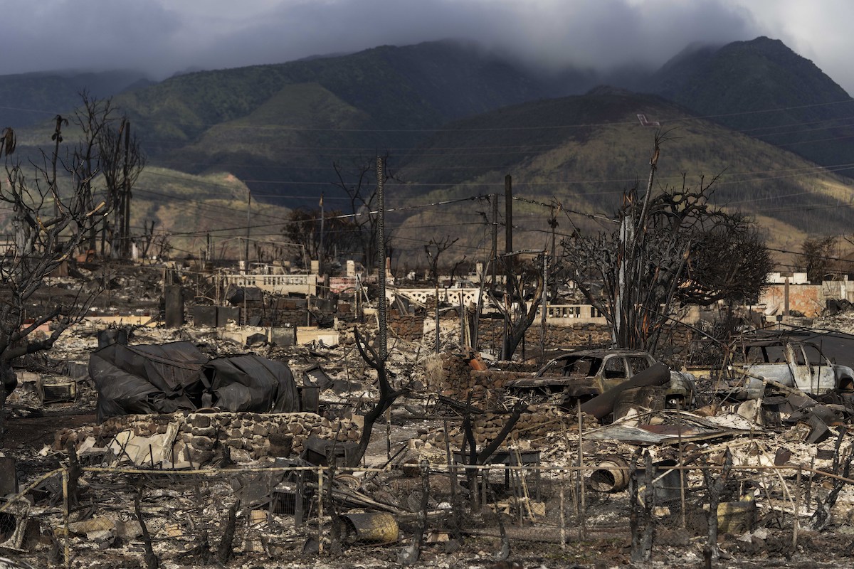 Lahaina Maui Hawaii wildfires aftermath 8-23-23