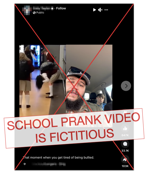 Lemonade school prank claim edited screenshot
