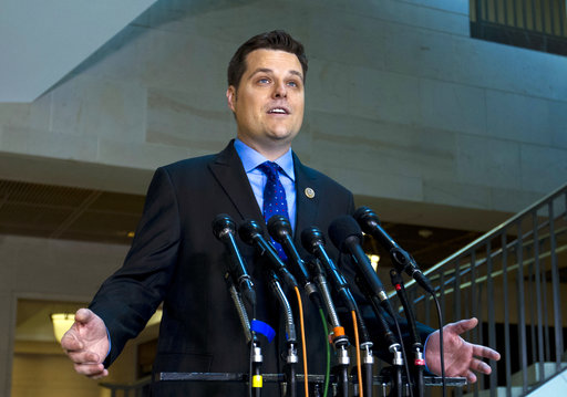 Matt Gaetz with mics 2018