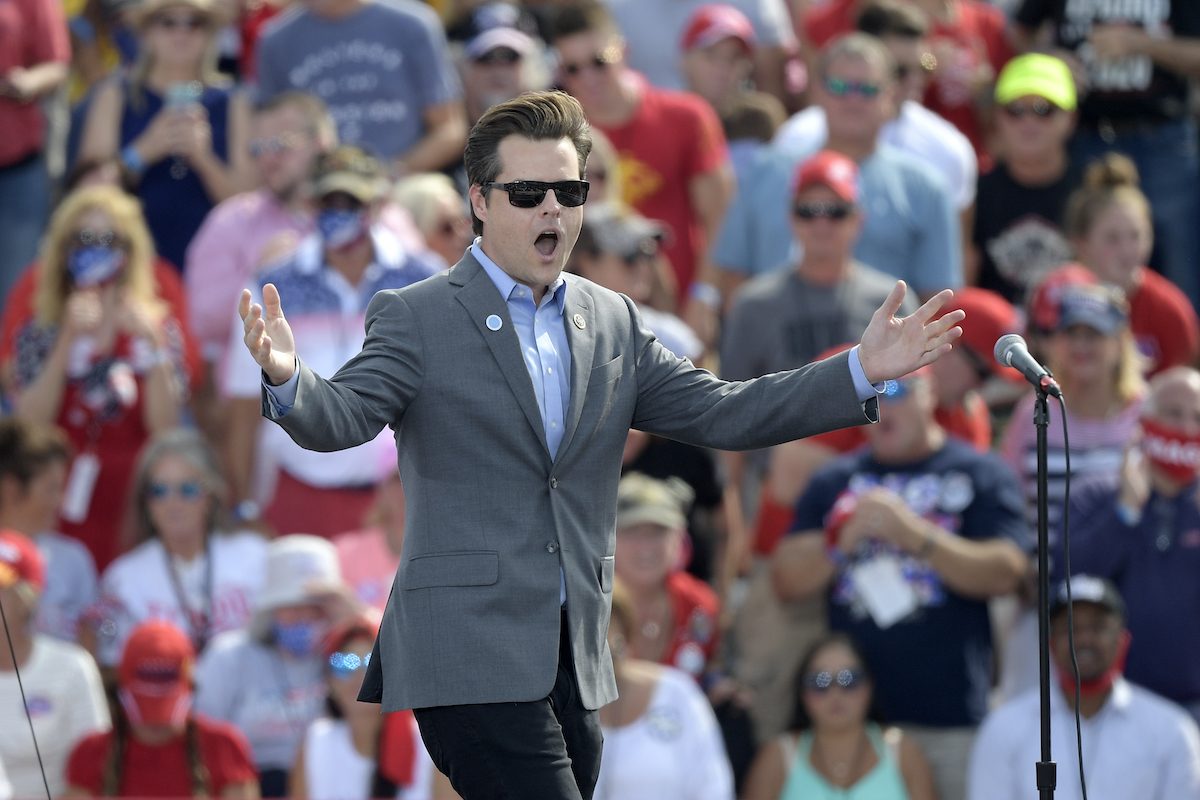 Matt Gaetz at Trump Ocala rally 10-16-20