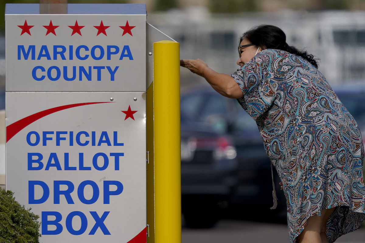 Mesa Arizona drop box voter 11-7-22