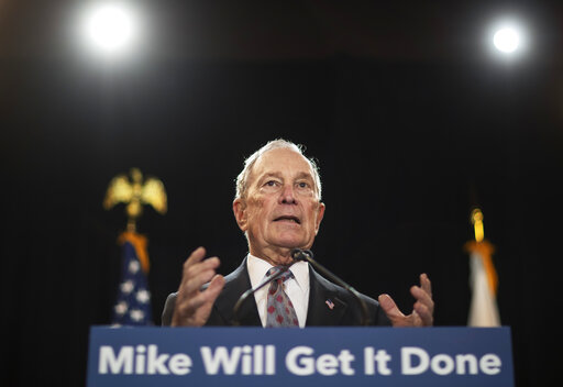 Mike Bloomberg in Rhode Island feb 2020