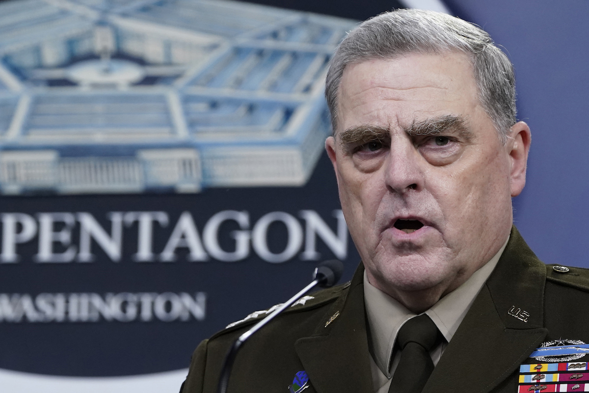 Joint Chiefs chair Milley at Pentagon briefing