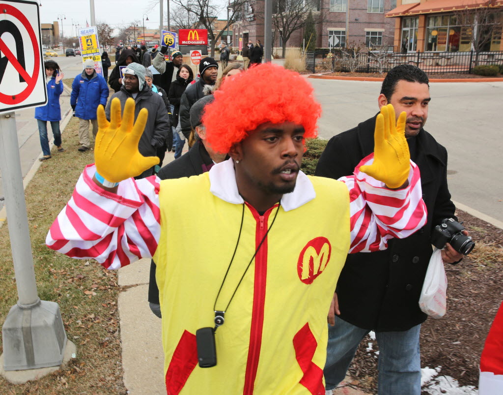 Minimum wage rally