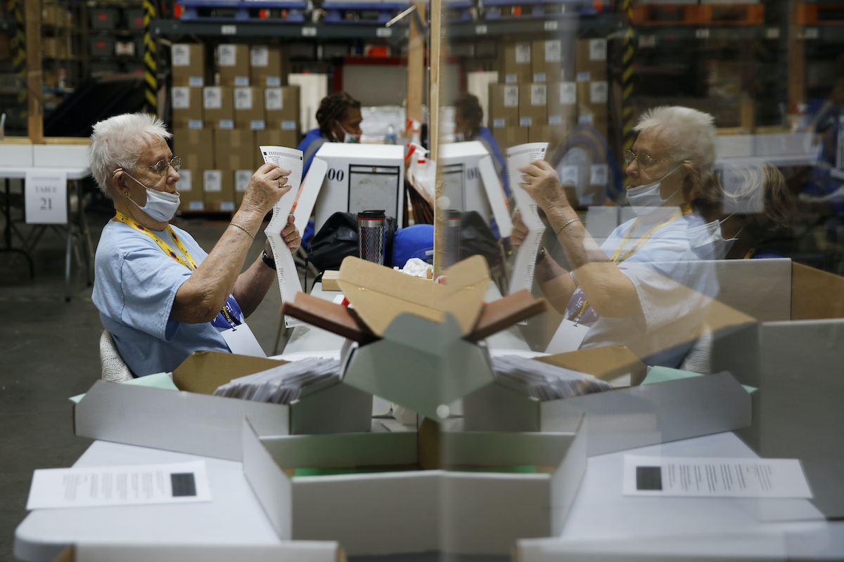 Las Vegas processing ballots June 9, 2020