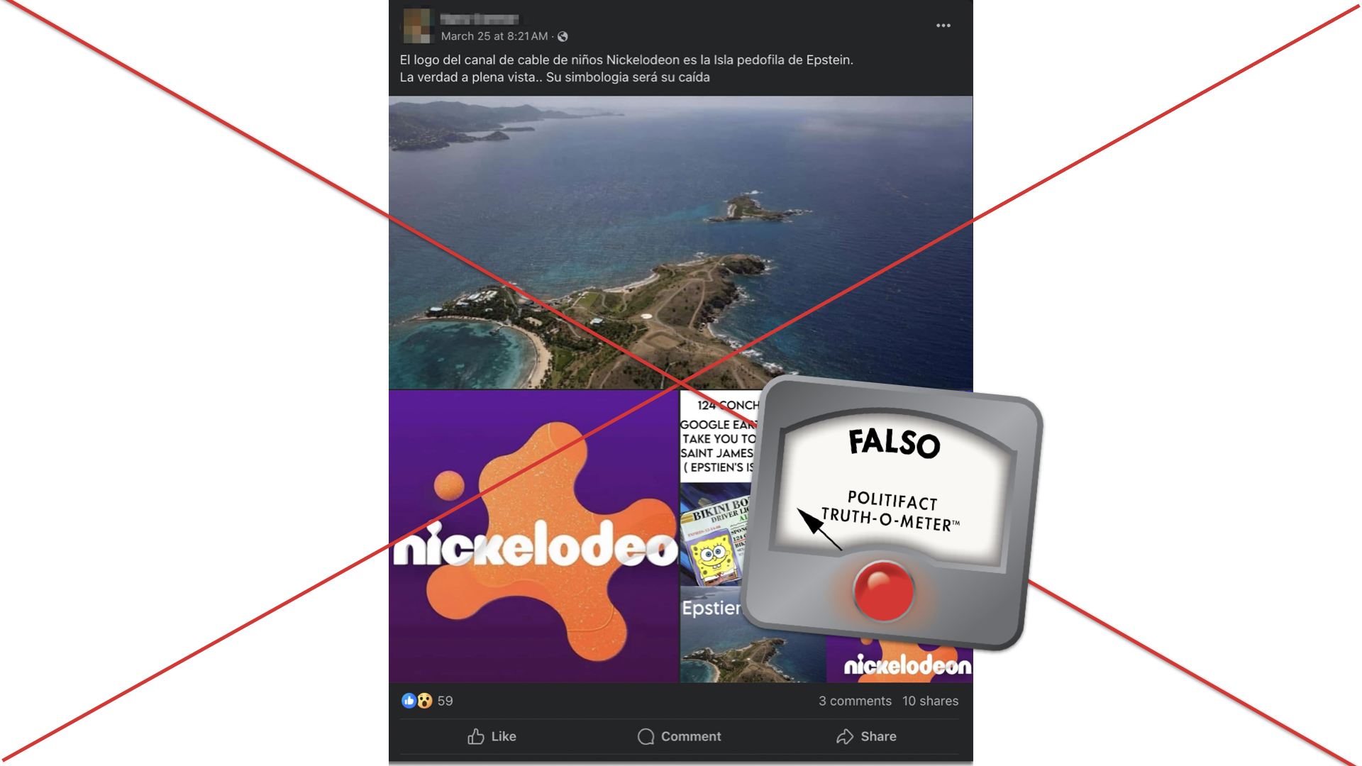 Falsa publicación del logo de Nickelodeon