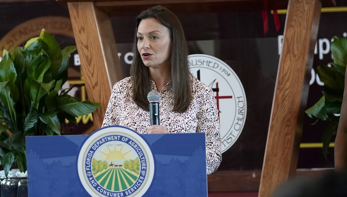 Nikki Fried speaks at Dania Beach