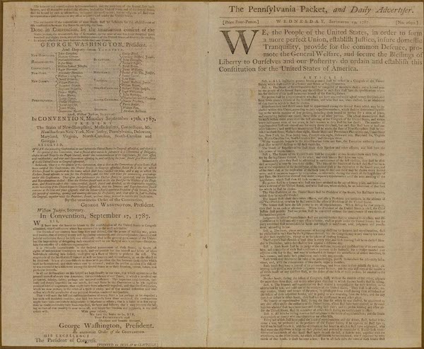 Constitution typeset format