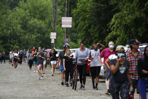 Park Tavern line to vote GA June 9 2020