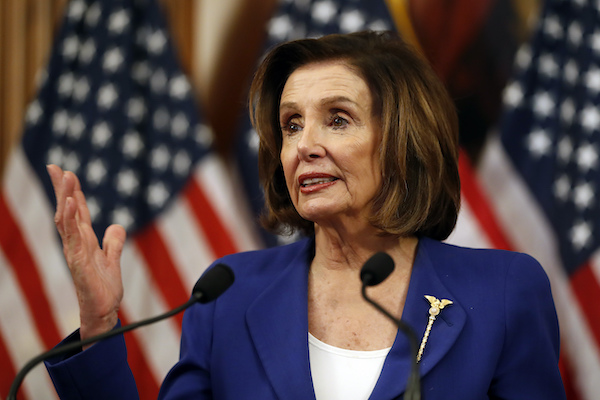 pelosi at podium