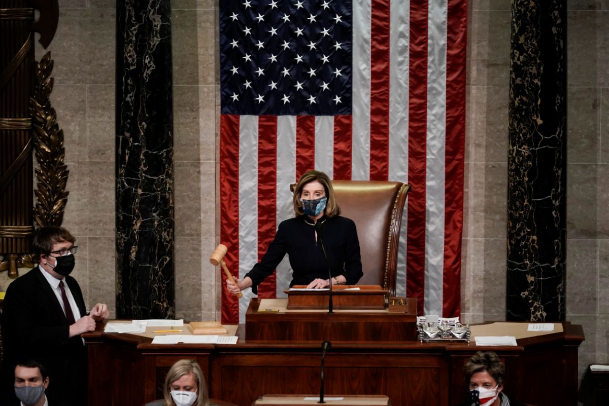 Pelosi with gavel