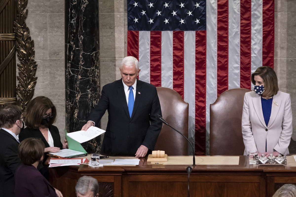 Pence Pelosi final certification Jan.7