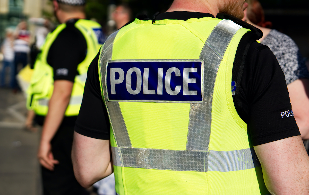 Police officer stock photo